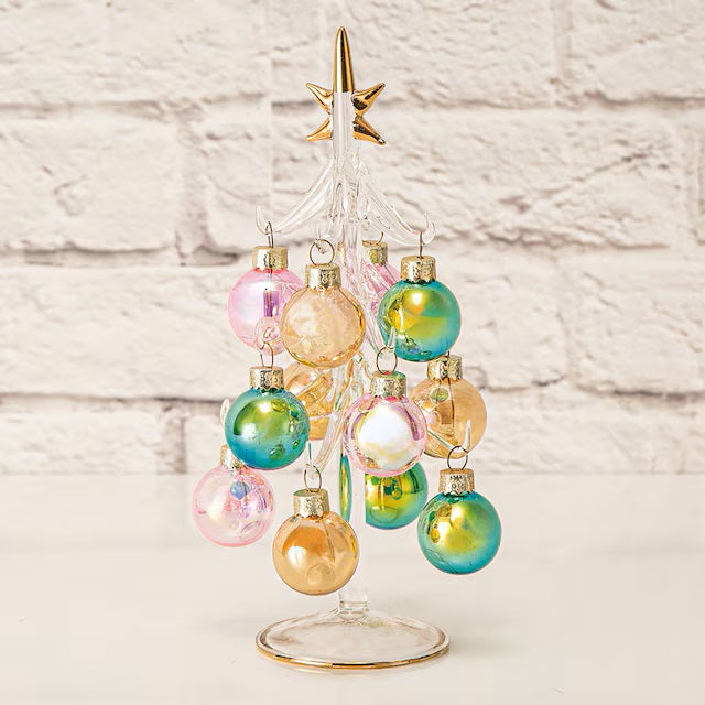 CHRISTMAS ORNAMENT GLASS TREE RW-G2106 n4RW