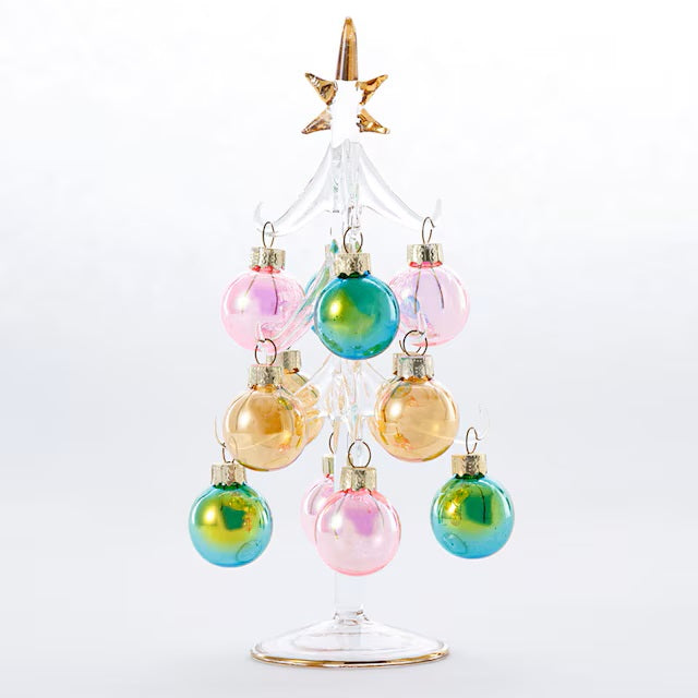 CHRISTMAS ORNAMENT GLASS TREE RW-G2106 n4RW