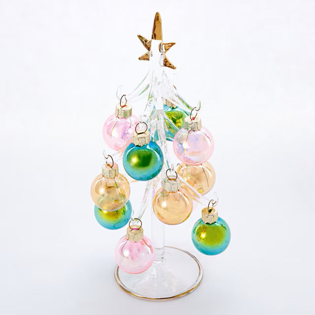 CHRISTMAS ORNAMENT GLASS TREE RW-G2106 n4RW