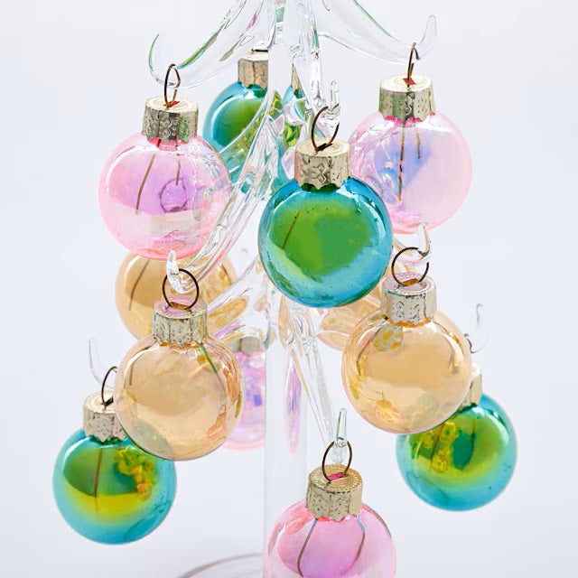 CHRISTMAS ORNAMENT GLASS TREE RW-G2106 n4RW
