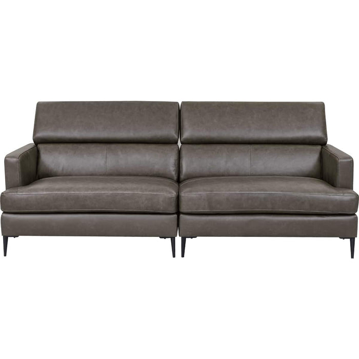 WIDE 3P SOFA SATHERLA LEATHER-C2 DGY
