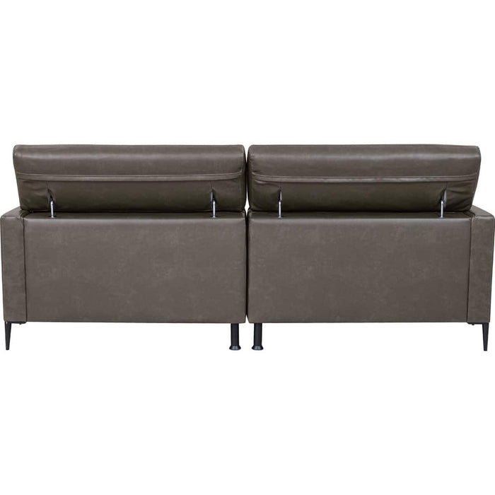 WIDE 3P SOFA SATHERLA LEATHER-C2 DGY