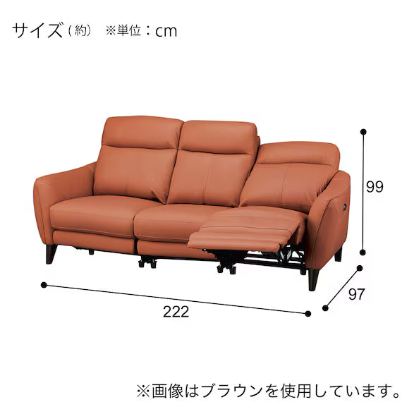 ELECTRIC WIDE 3 SEATER SOFA LS06 SK BR