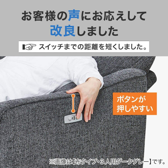 2SEATER RECLINING SOFA HE02N DGY