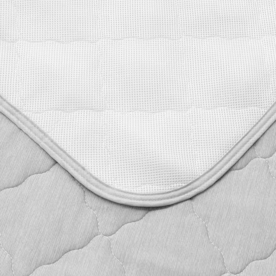 PADDED SHEET TOPPER WITHOUT BANDS N COOL SP S GY S2502
