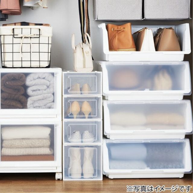 STACKABLE SHOE BOX SHUBO-WD LOW - Main Image