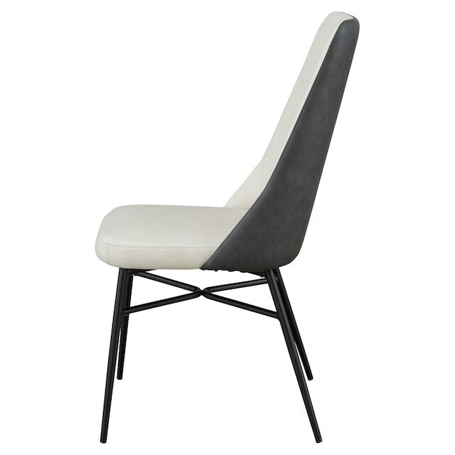 DINING CHAIR PVC IV/GY YA341