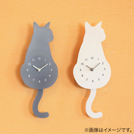 WALL CLOCK-WH CAT EL010