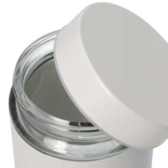 IRON LID GLASS CANISTER 600ML MO ST01