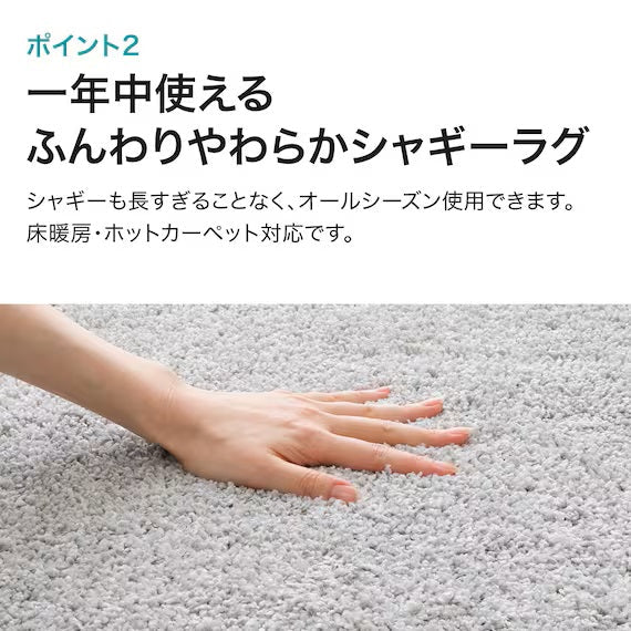 SHAGGY RUG 200X240 LGY SR002