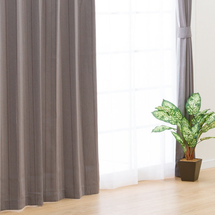 4P CURTAIN N RUSSET GY 100X135X4