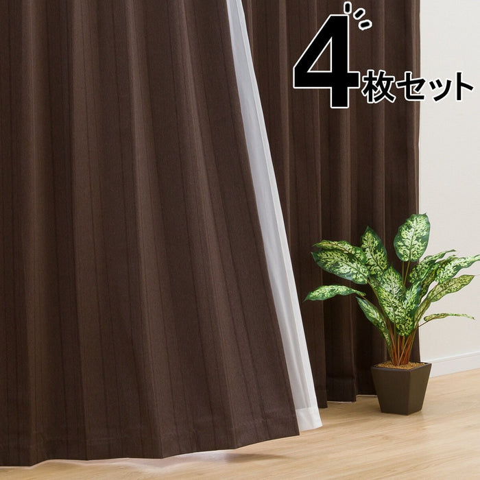 4P CURTAIN N RUSSET BR 100X135X4