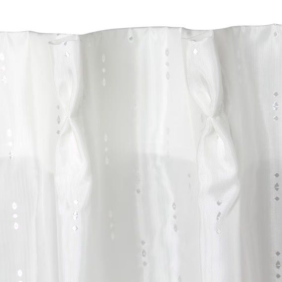 LACE CURTAIN N NATURE DOT 100X198X2