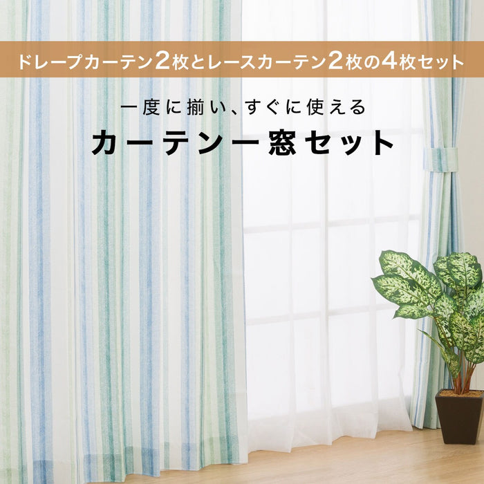 4P CURTAIN RP008 GR 100X200X4