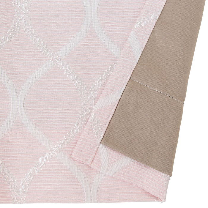 LINED BLACKOUT CURTAINS (PATTERN 2,  ROSE 100X200X2)