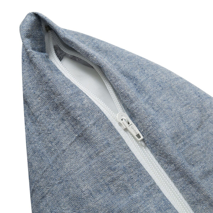 JUMBOCUSHIONCOVER COTTON LINEN WASH BL