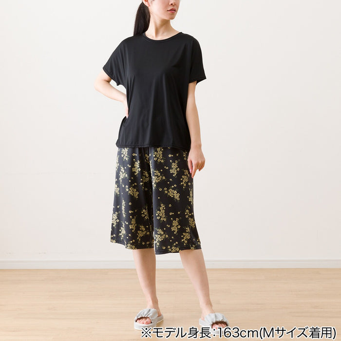 WOMENS SUPER COOL ROOMWEAR SET FLOWER BK L