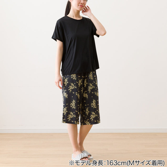 WOMENS SUPER COOL ROOMWEAR SET FLOWER BK L