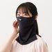 UNISEX UV CUT COOL NECK FACE COVER MESH BK