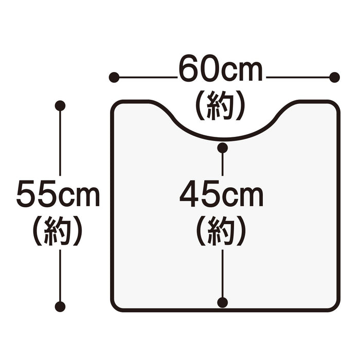 PVC TOILET MAT GROOVE JQ12