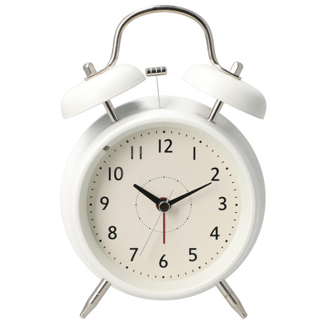 TWIN BELL ALARM TABLE CLOCK IV W11.8D6.2H16.5