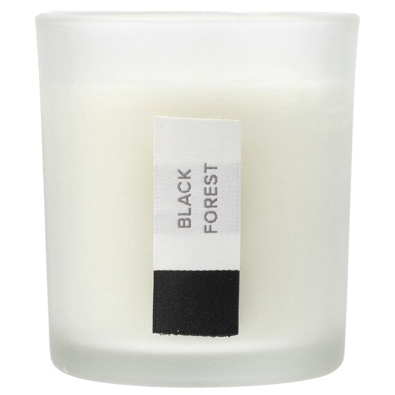 GLASS CANDLE FORESTA BLACK FOREST BK