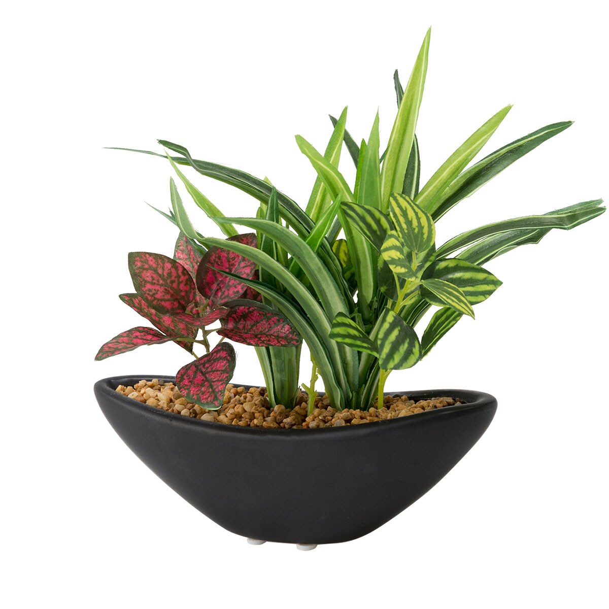 18CM ASST LEAF W/62LVS (W/CERAMIC POT) F235-S557/8399NT