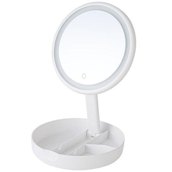LED MIRROR WITH ACCESSORY STORAGE YPML-001