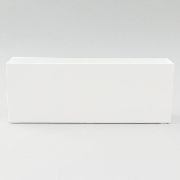 STORAGE BOX CLANE LOW-SLIM WH