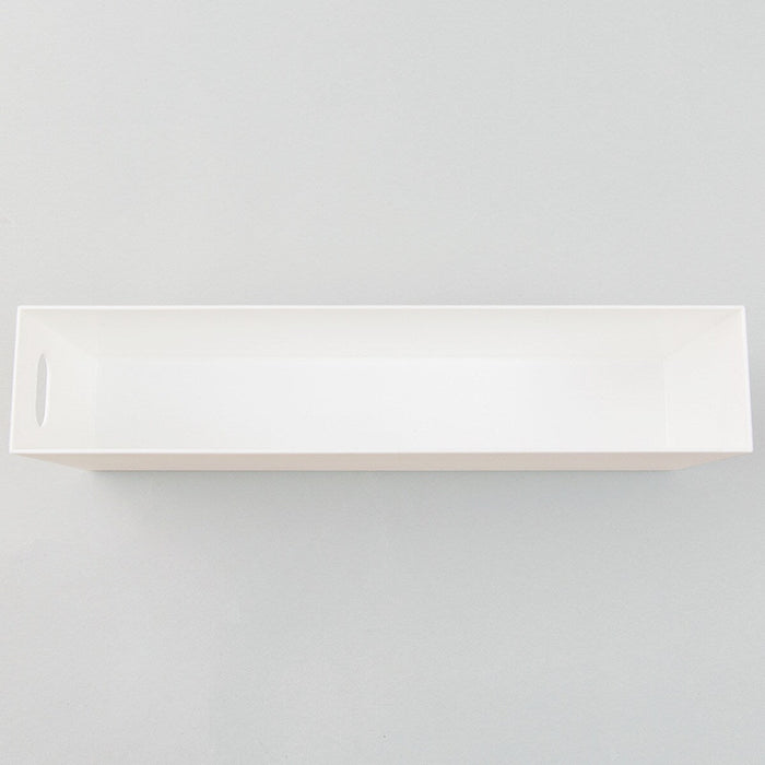 STORAGE BOX CLANE LOW-SLIM WH