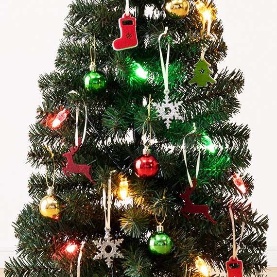 CHRISTMAS TREE SET W/TINSEL 90CM N2GW