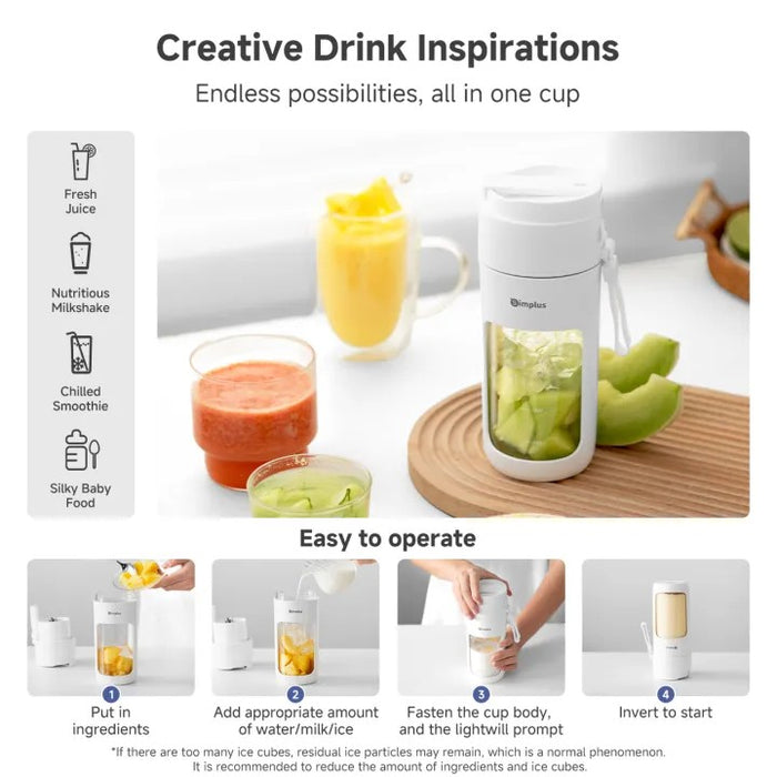 PORTABLE BLENDER 008 340ML WH