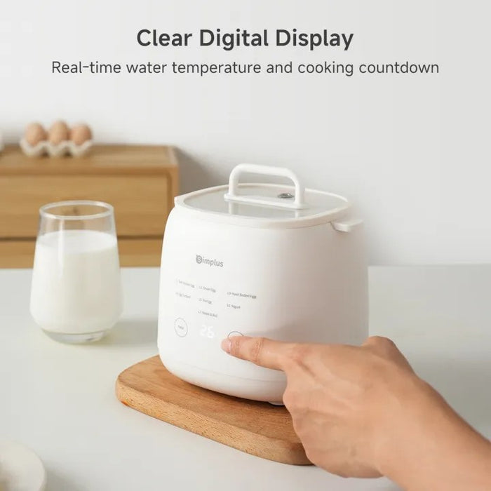 EGG COOKER 006 700ML W/STEAM WH