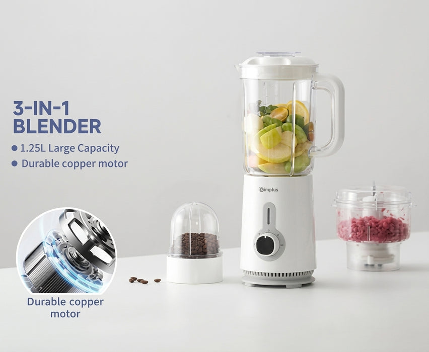 3-IN-1 FOOD PROCESSOR 005 1.25L
