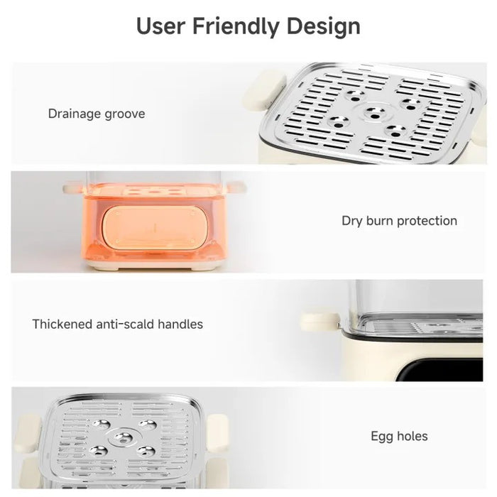 ELECTRIC FOOD STEAMER 004-3T BS