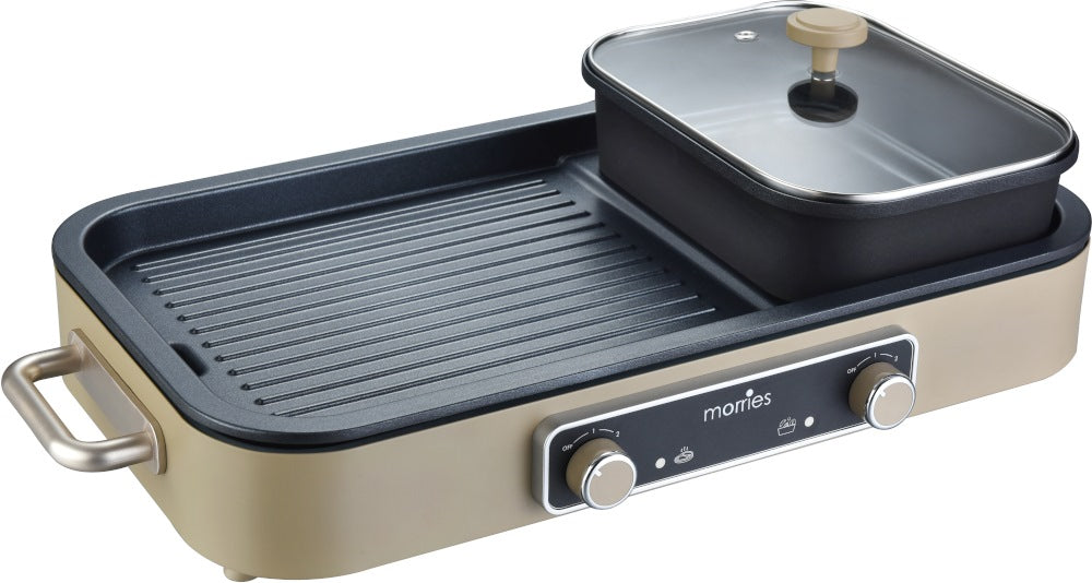 2-IN-1 STEAMBOAT BBQGRILL HOTPOT