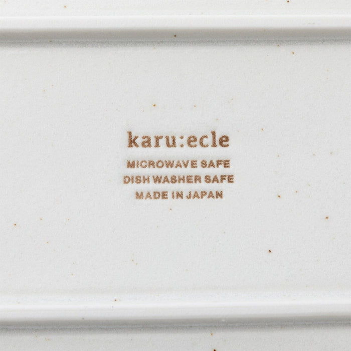 ULTRA LIGHTWEIGHT 22x13CM RECTANGLE PLATE KARU:ECLE SHIROKARATSU