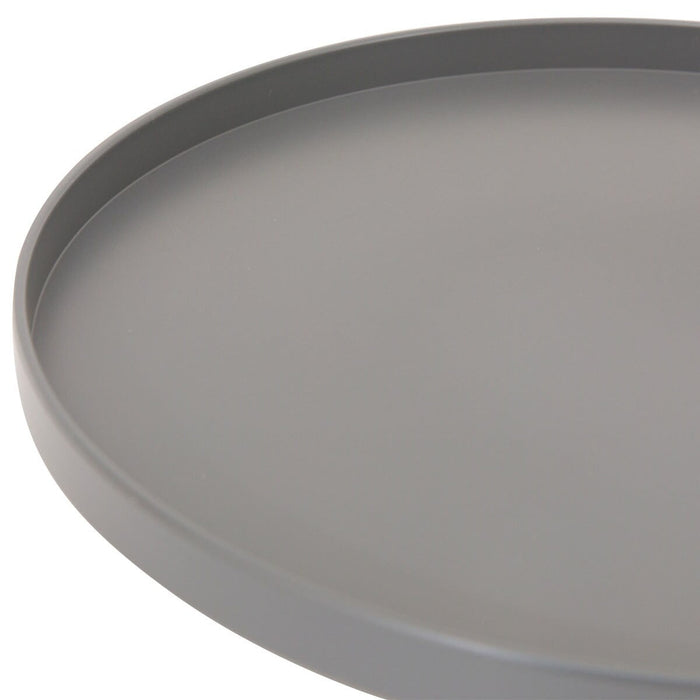 STACKING TRAY CIRCLE 24CM DGY
