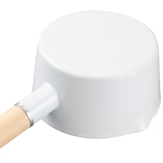 ENAMEL MILKPAN 15CM WH