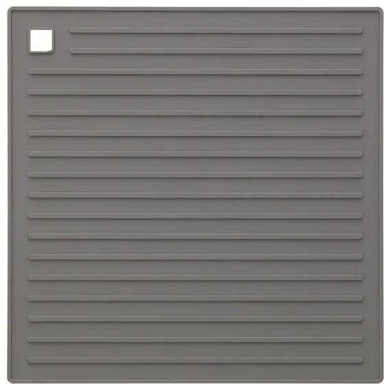 SILICONE TRIVET SQUARE DGY
