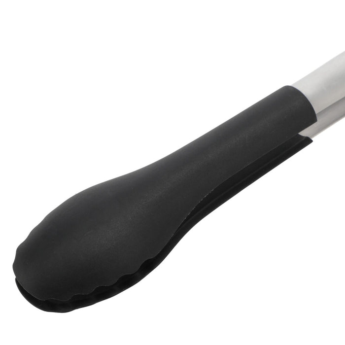 SILICONE STAINLESS TONG M KT03