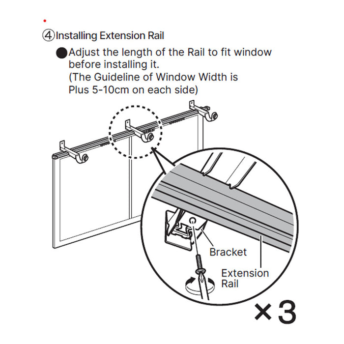 FLEXIBLE CURTAIN POLE FRESCO3 DBR 2M/W