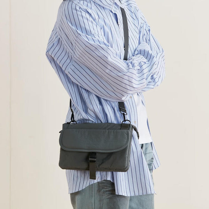 PORTABLE MULTI-POCKET CROSSBODY BAG DGY