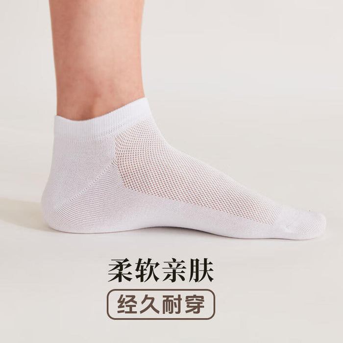 MEN SOCKS ANKLE WH