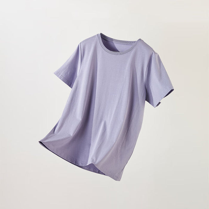 WOMEN MODAL COTTON UNECK SHORT PU L