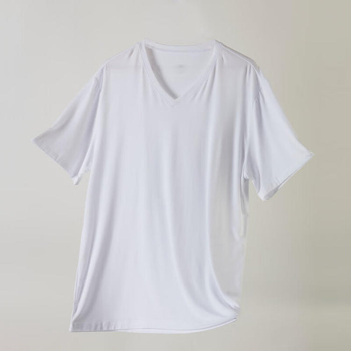 MEN MODAL VNECK SHORT WH XL