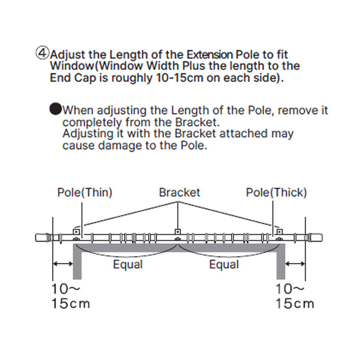 FLEXIBLE CURTAIN POLE FRESCO3 DBR 2M/S