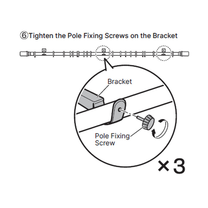 FLEXIBLE CURTAIN POLE FRESCO3 DBR 2M/S
