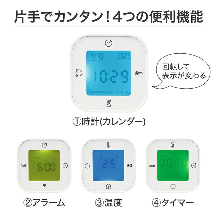 DIGITAL MULTIFUNCTIONAL ALARM CLOCK WH 004EM