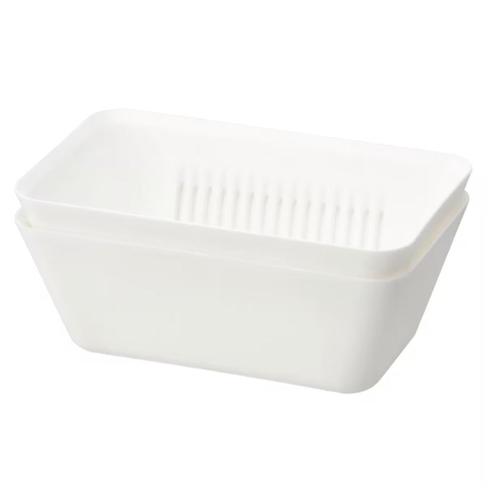 RECTANGLE STRAINER AND BOWL M